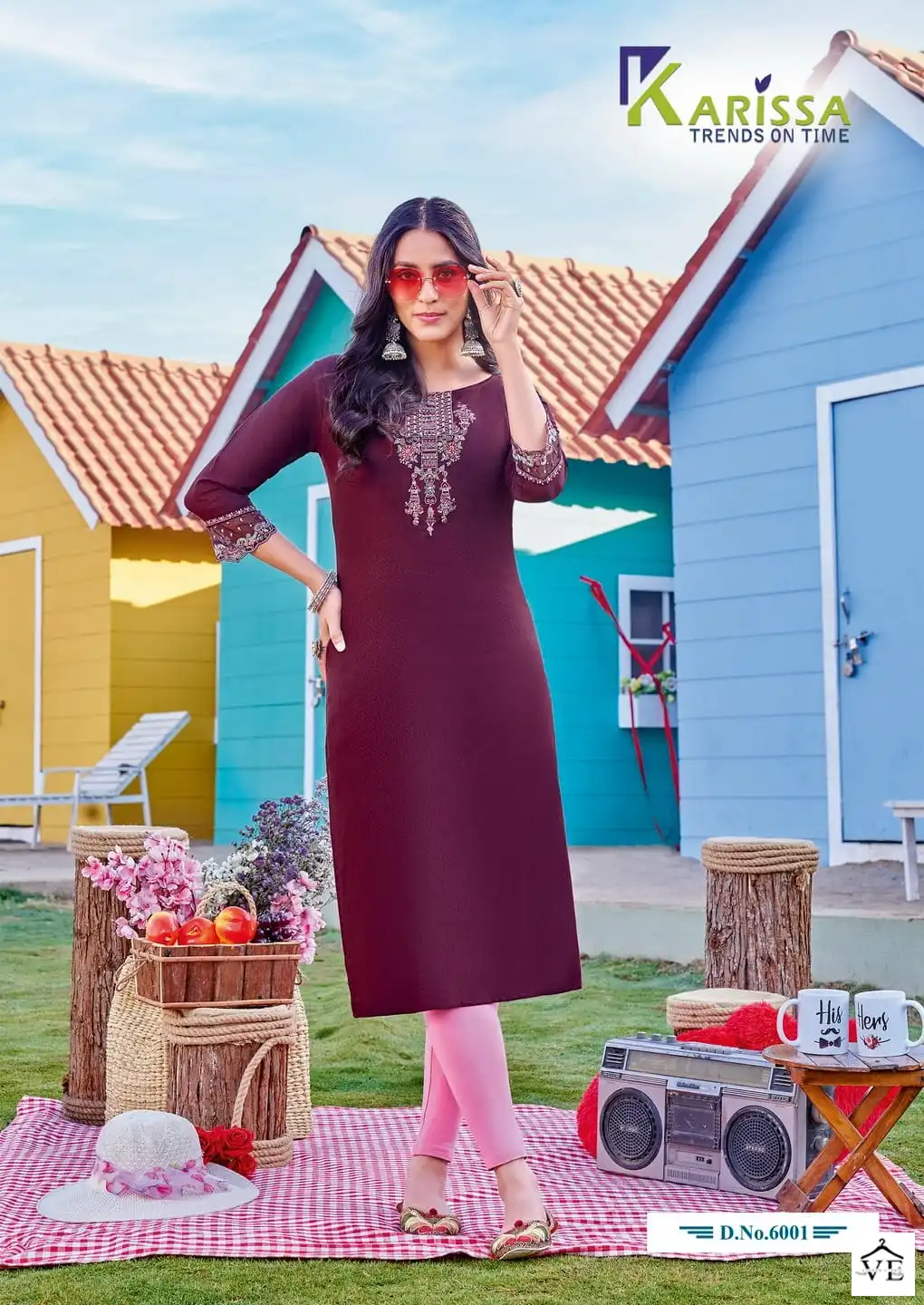 Karissa Veenee Heavy Rayon Wholesale Kurti Catalog — Wholesale Kurtis, Karissa wholesale from Surat - Gallery Image 3