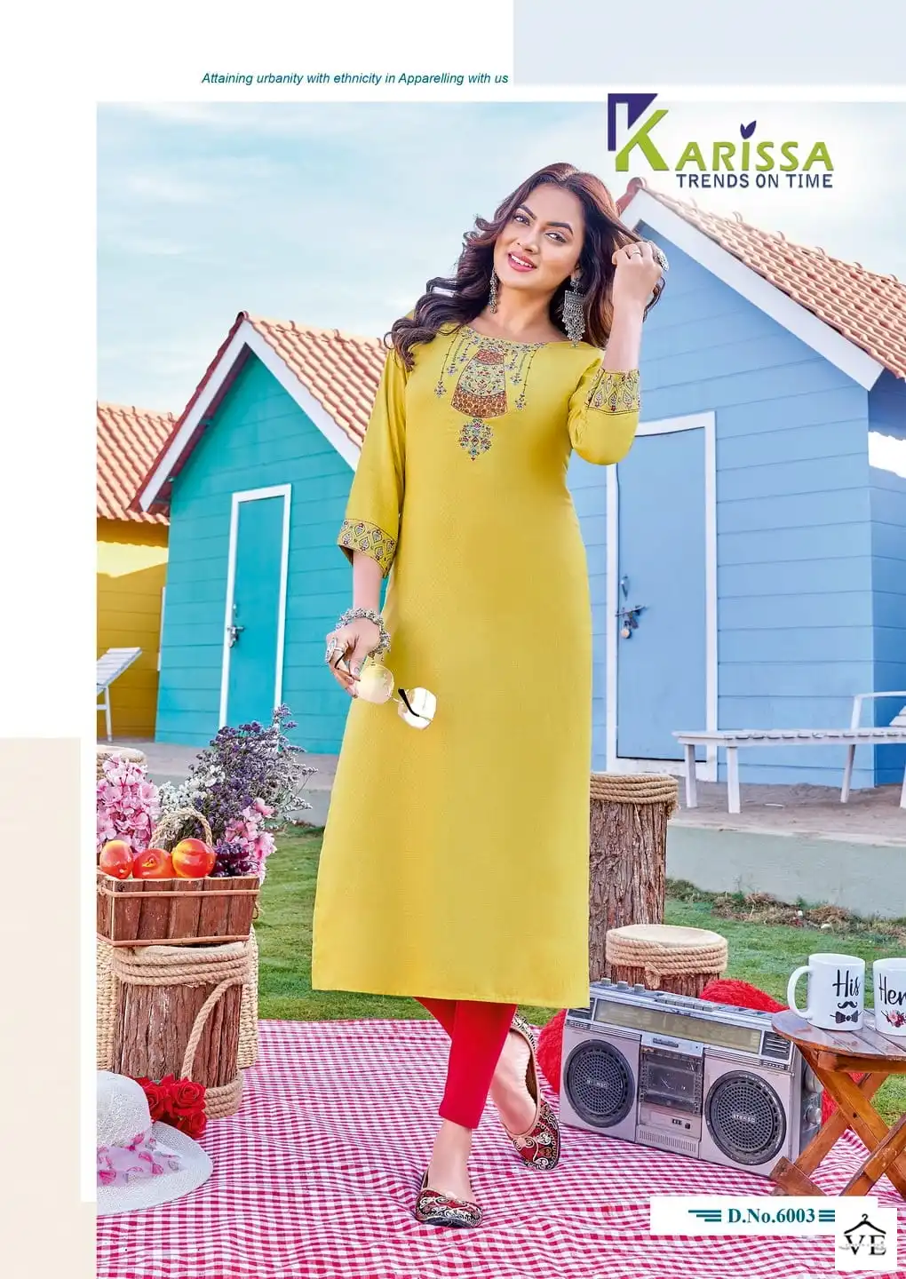 Karissa Veenee Heavy Rayon Wholesale Kurti Catalog — Wholesale Kurtis, Karissa wholesale from Surat - Gallery Image 4