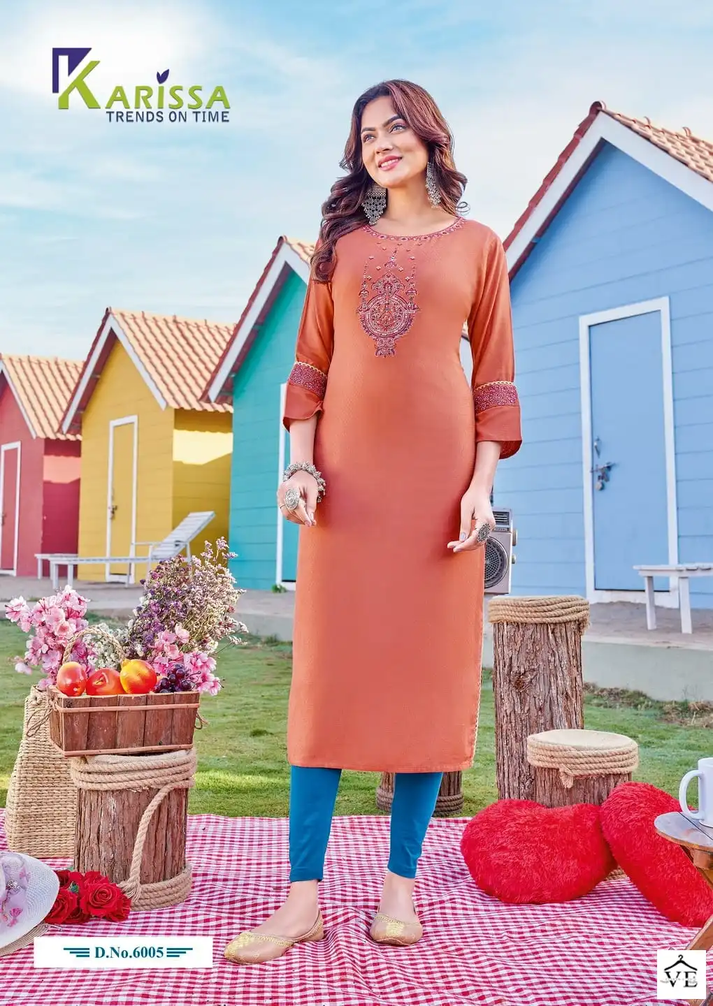 Karissa Veenee Heavy Rayon Wholesale Kurti Catalog — Wholesale Kurtis, Karissa wholesale from Surat - Gallery Image 5