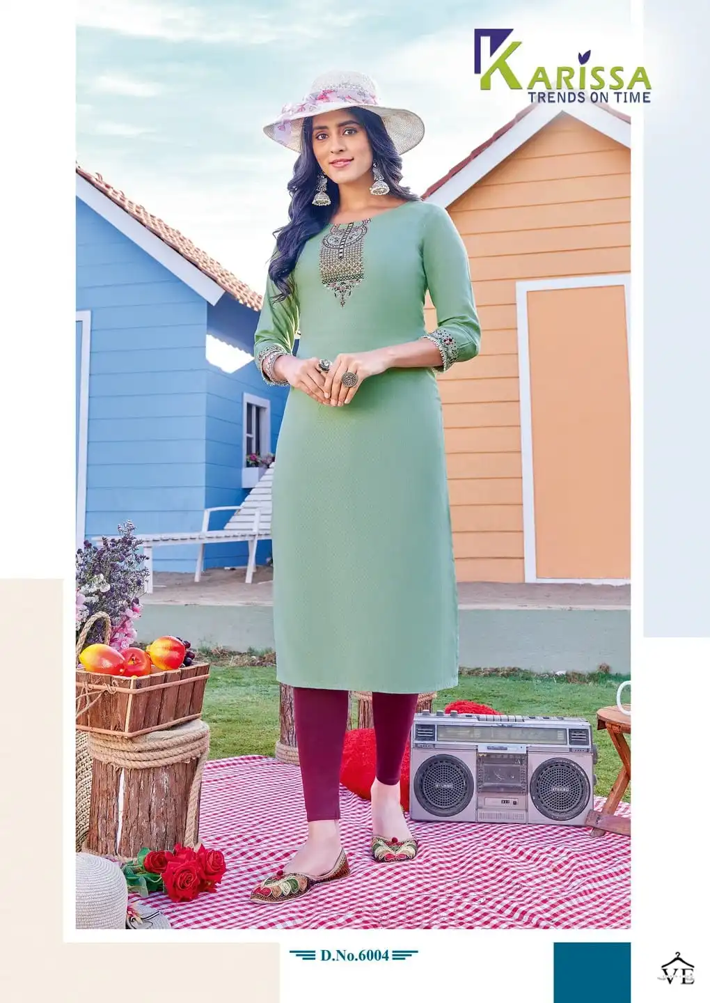 Karissa Veenee Heavy Rayon Wholesale Kurti Catalog — Wholesale Kurtis, Karissa wholesale from Surat - Gallery Image 6