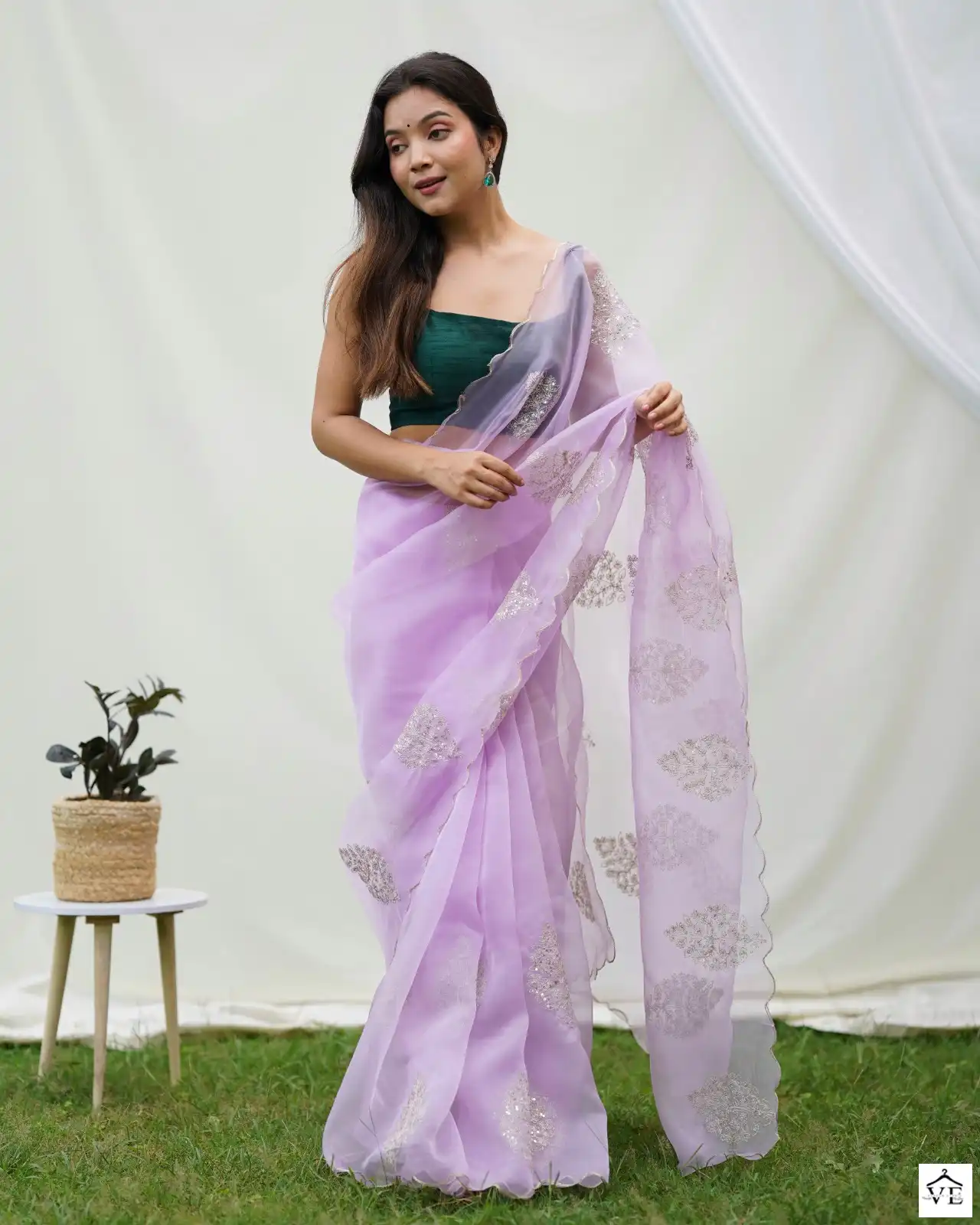 Shree Trends Vidhya Organza Wholesale Saree Catalog — Wholesale Sarees, MPA wholesale from Surat - Gallery Image 2