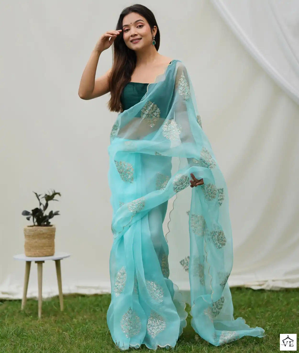 Shree Trends Vidhya Organza Wholesale Saree Catalog — Wholesale Sarees, MPA wholesale from Surat — view 1