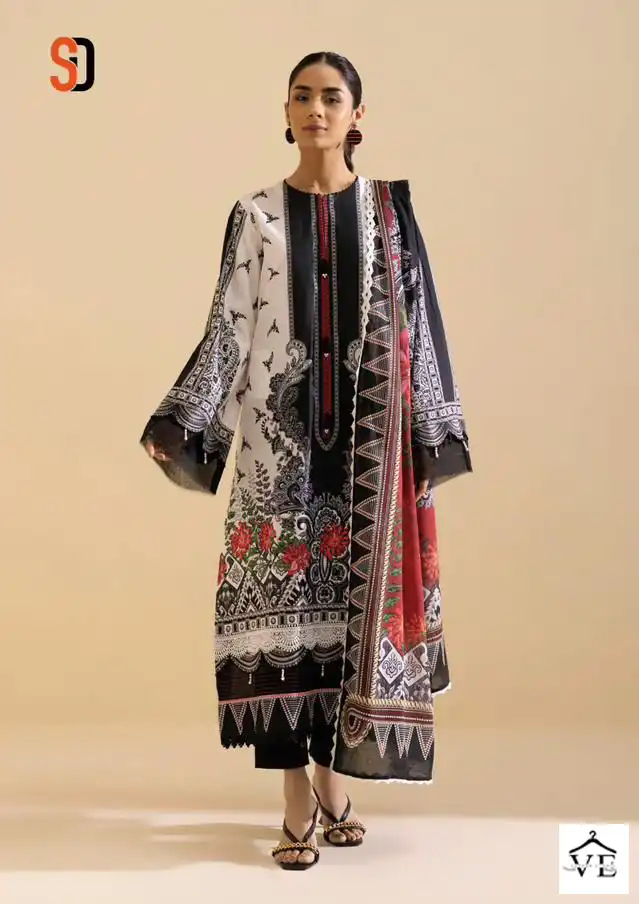 Sharaddha Vintag Vol 11 Lawn Cotton Wholesale Pakistani Suit Catalog — Wholesale Salwar Suits, MPA wholesale from Surat — view 2