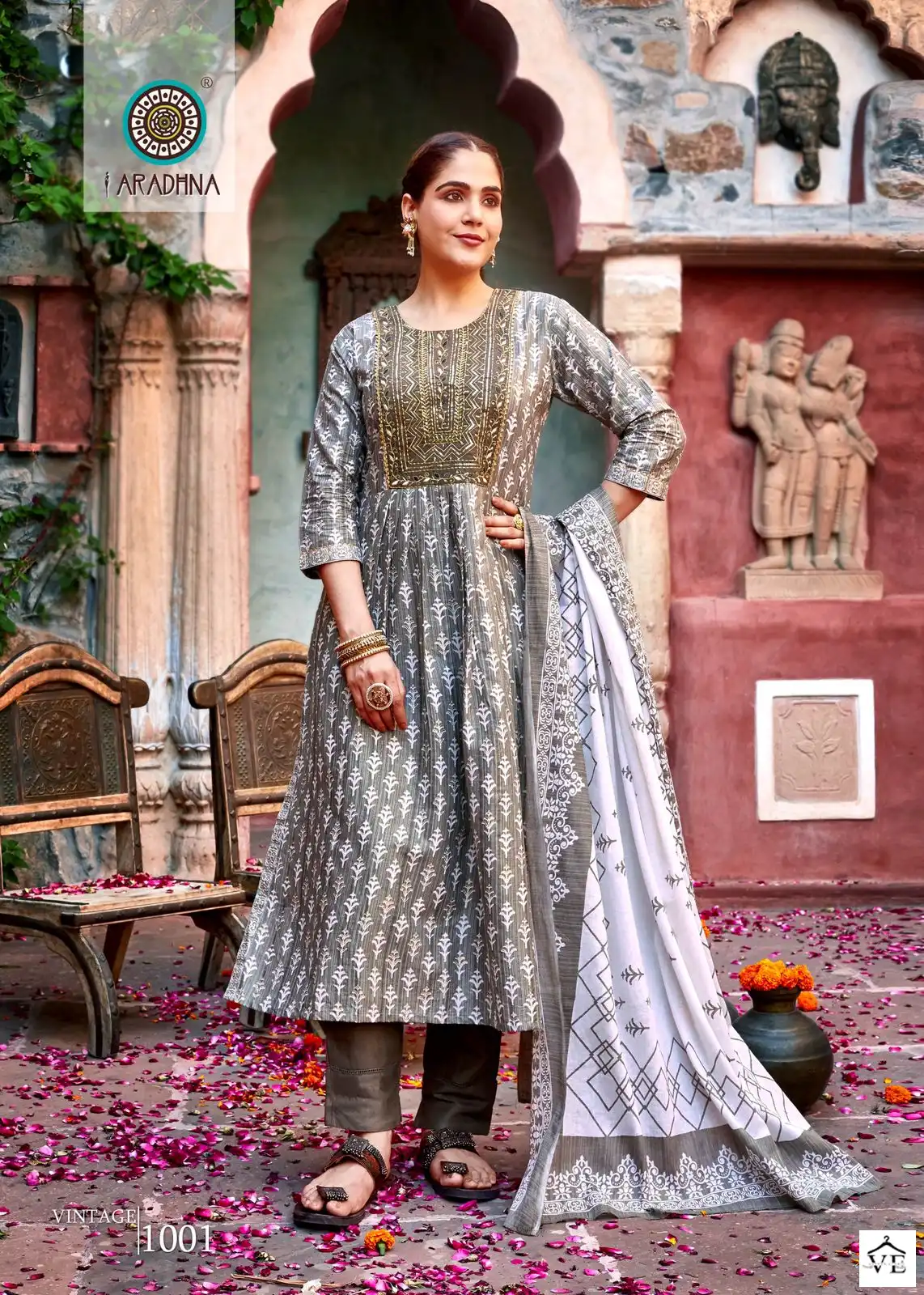 Aradhna Vintage Vol 1 Cotton Print Wholesale Readymade Salwar Suit Catalog — Wholesale Salwar Suits, MPA wholesale from Surat - Gallery Image 2