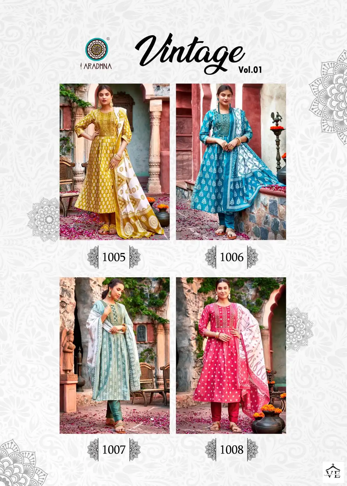 Aradhna Vintage Vol 1 Cotton Print Wholesale Readymade Salwar Suit Catalog — Wholesale Salwar Suits, MPA wholesale from Surat — view 10