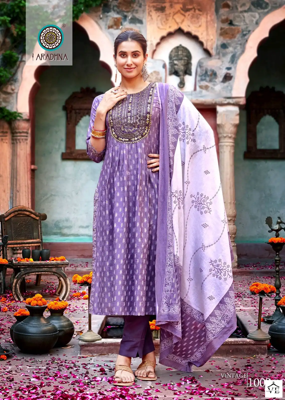 Aradhna Vintage Vol 1 Cotton Print Wholesale Readymade Salwar Suit Catalog — Wholesale Salwar Suits, MPA wholesale from Surat - Gallery Image 3