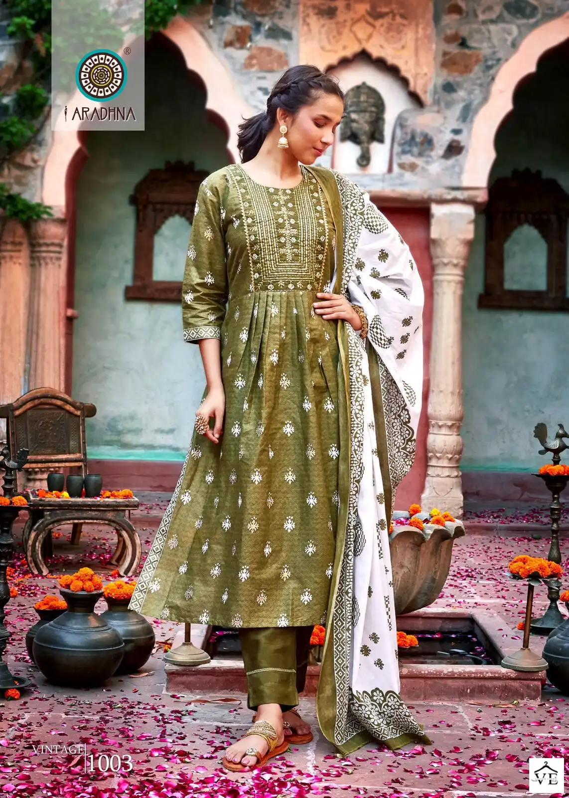 Aradhna Vintage Vol 1 Cotton Print Wholesale Readymade Salwar Suit Catalog — Wholesale Salwar Suits, MPA wholesale from Surat - Gallery Image 4