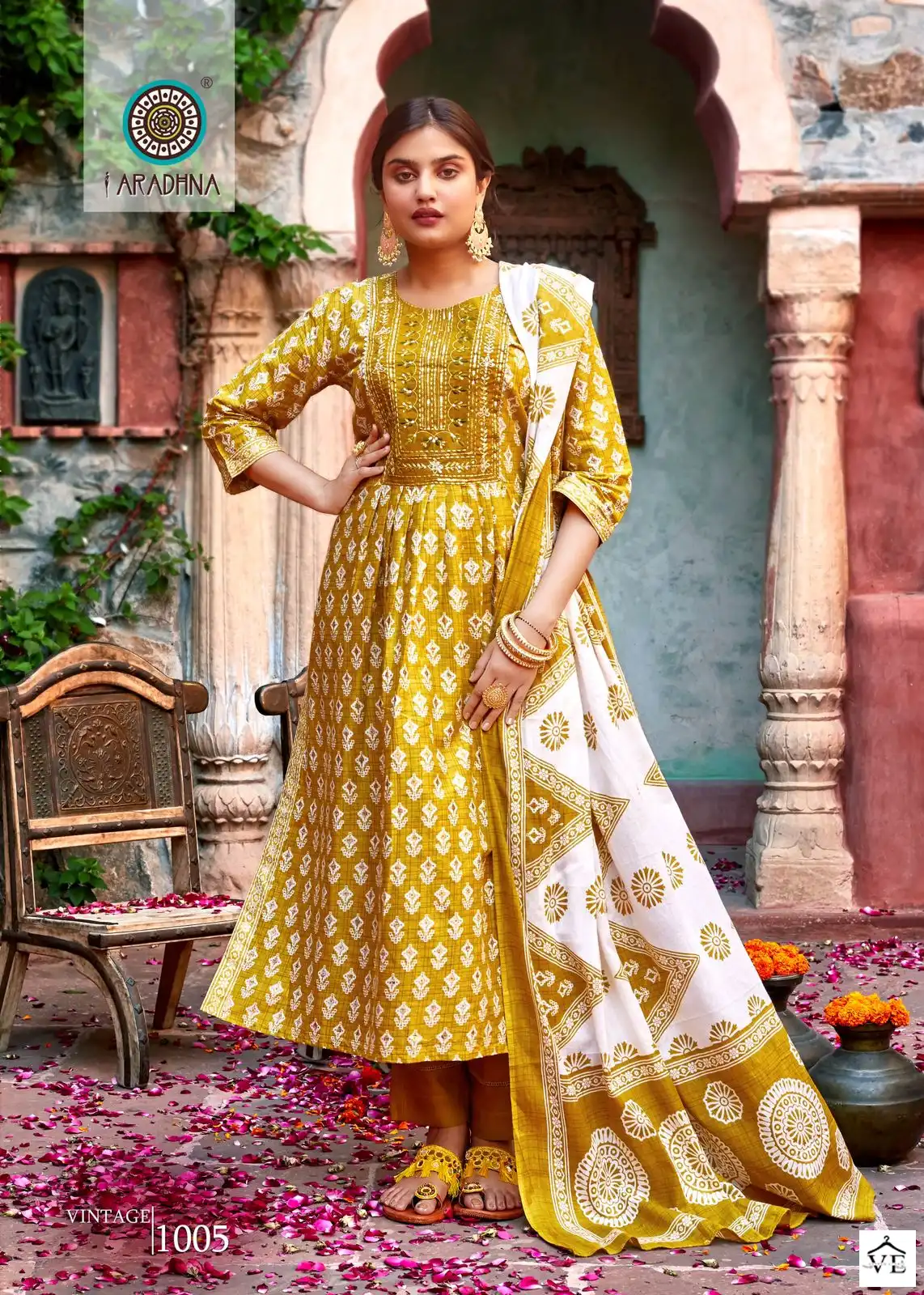 Aradhna Vintage Vol 1 Cotton Print Wholesale Readymade Salwar Suit Catalog — Wholesale Salwar Suits, MPA wholesale from Surat - Gallery Image 5