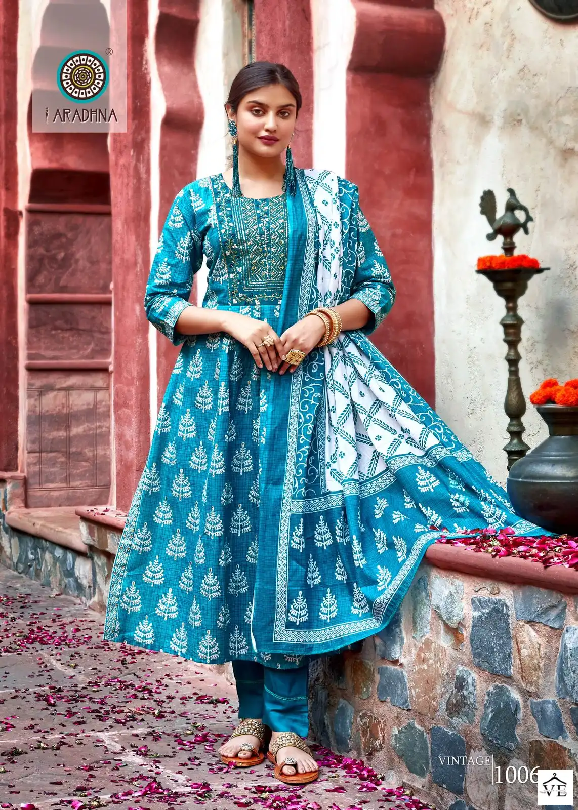 Aradhna Vintage Vol 1 Cotton Print Wholesale Readymade Salwar Suit Catalog — Wholesale Salwar Suits, MPA wholesale from Surat - Gallery Image 6