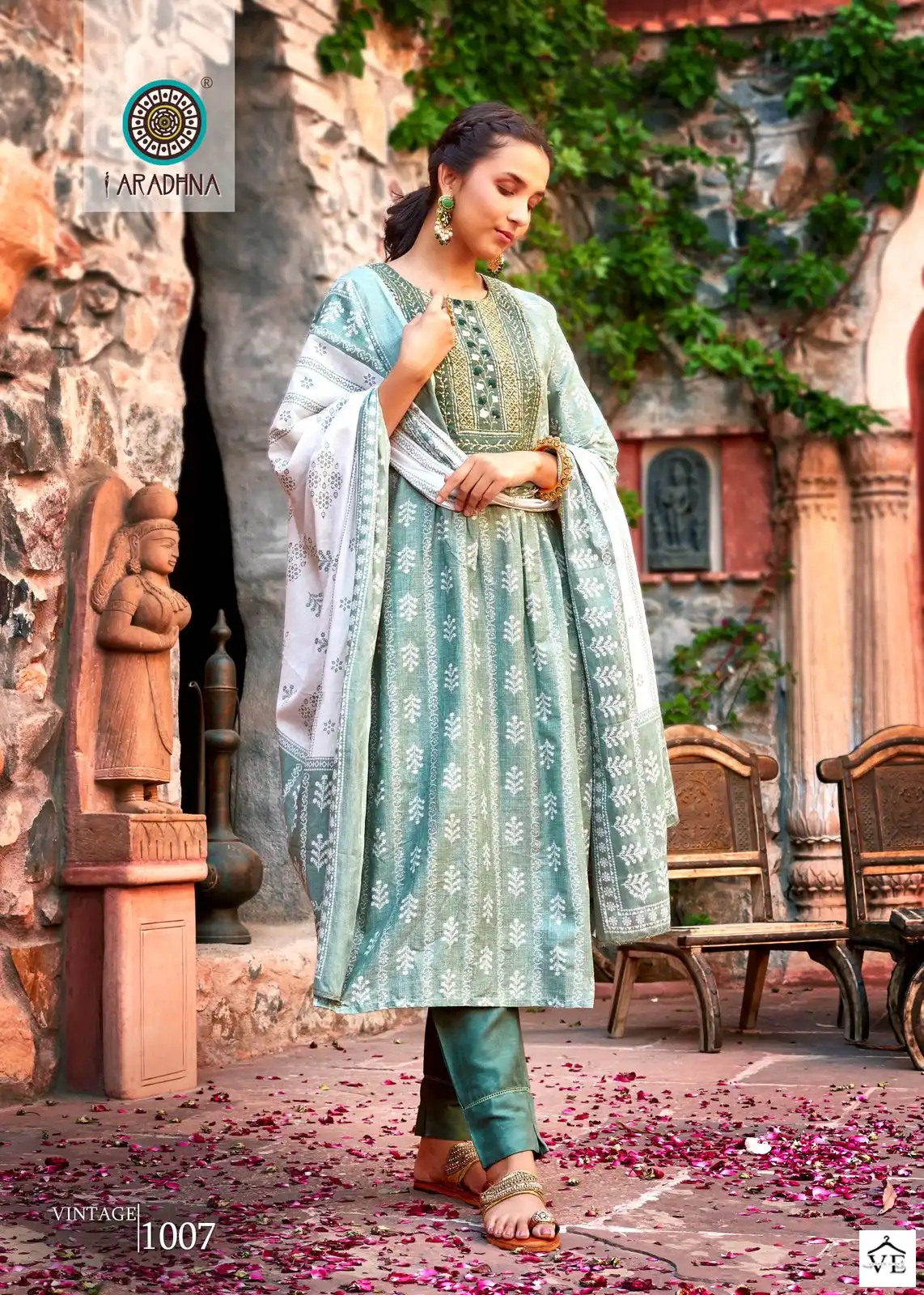 Aradhna Vintage Vol 1 Cotton Print Wholesale Readymade Salwar Suit Catalog — Wholesale Salwar Suits, MPA wholesale from Surat - Gallery Image 7