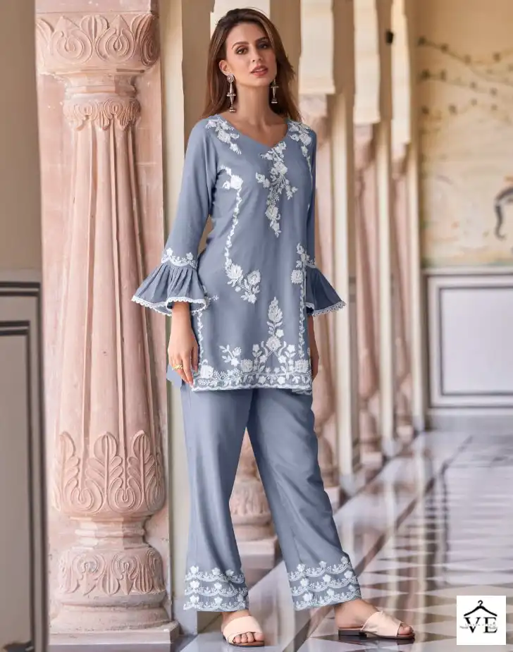Vamika Nx Vintage Gold Heavy Rayon Wholesale Kurti With Pant Catalog — Wholesale Kurtis, MPA wholesale from Surat — view 1