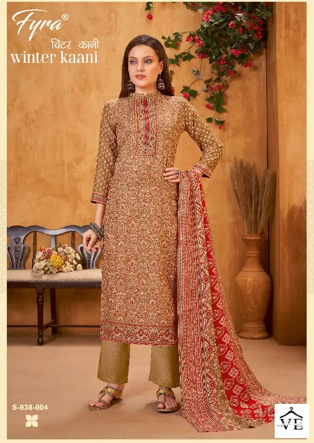 Fyra Winter Kaani Pure Wool Pashmina Wholesale Winter Wear Salwar Suit Catalog — Wholesale Salwar Suits, MPA wholesale from Surat - Gallery Image 4