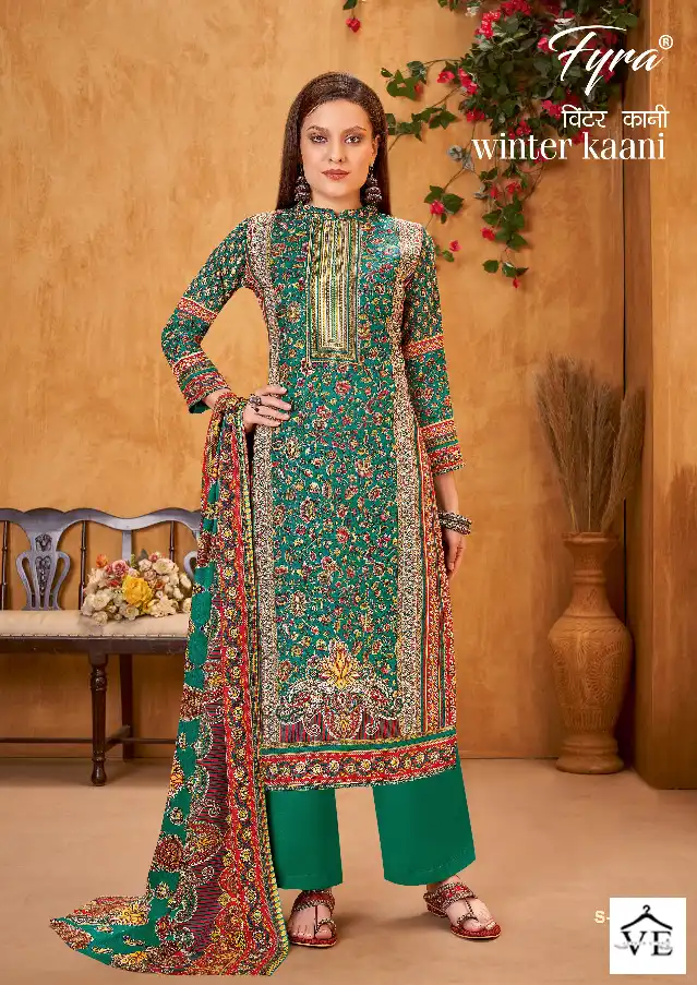 Fyra Winter Kaani Pure Wool Pashmina Wholesale Winter Wear Salwar Suit Catalog — Wholesale Salwar Suits, MPA wholesale from Surat - Gallery Image 5
