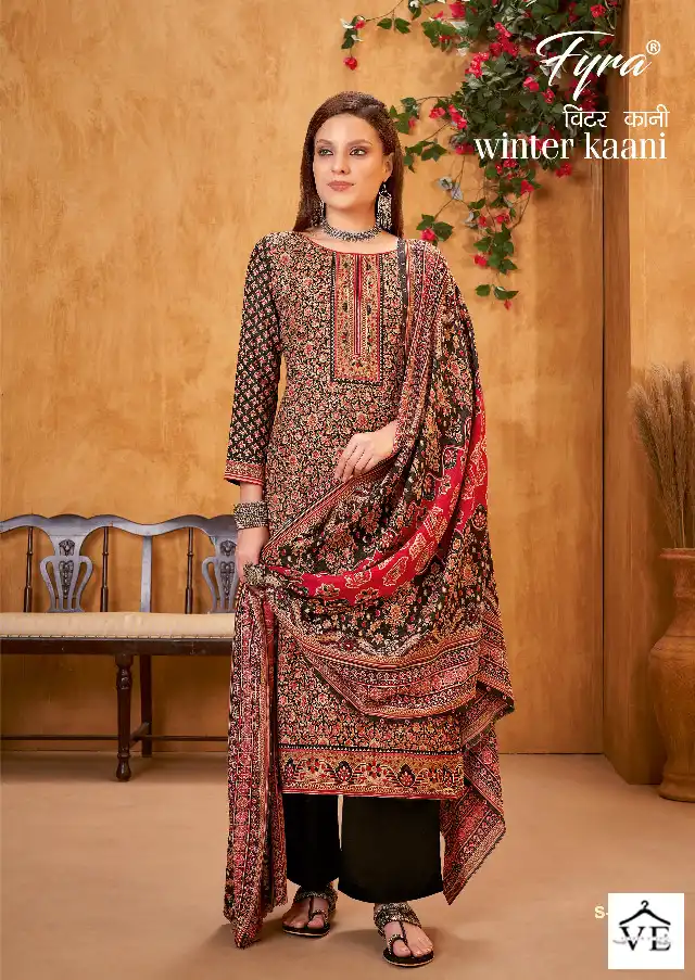 Fyra Winter Kaani Pure Wool Pashmina Wholesale Winter Wear Salwar Suit Catalog — Wholesale Salwar Suits, MPA wholesale from Surat - Gallery Image 9