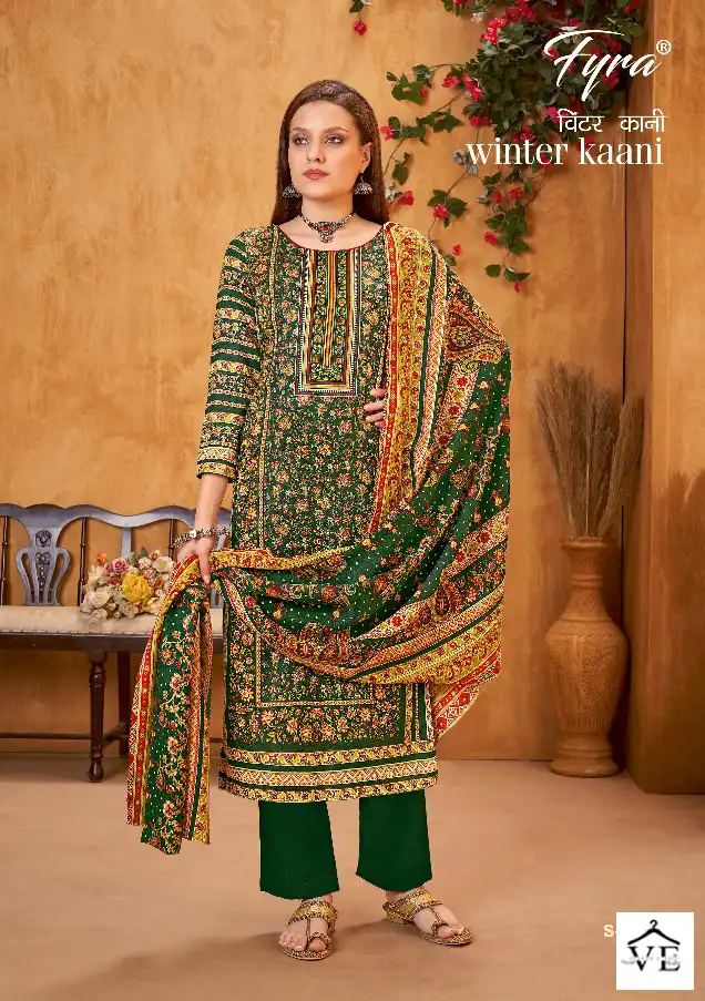 Fyra Winter Kaani Pure Wool Pashmina Wholesale Winter Wear Salwar Suit Catalog — Wholesale Salwar Suits, MPA wholesale from Surat - Gallery Image 10