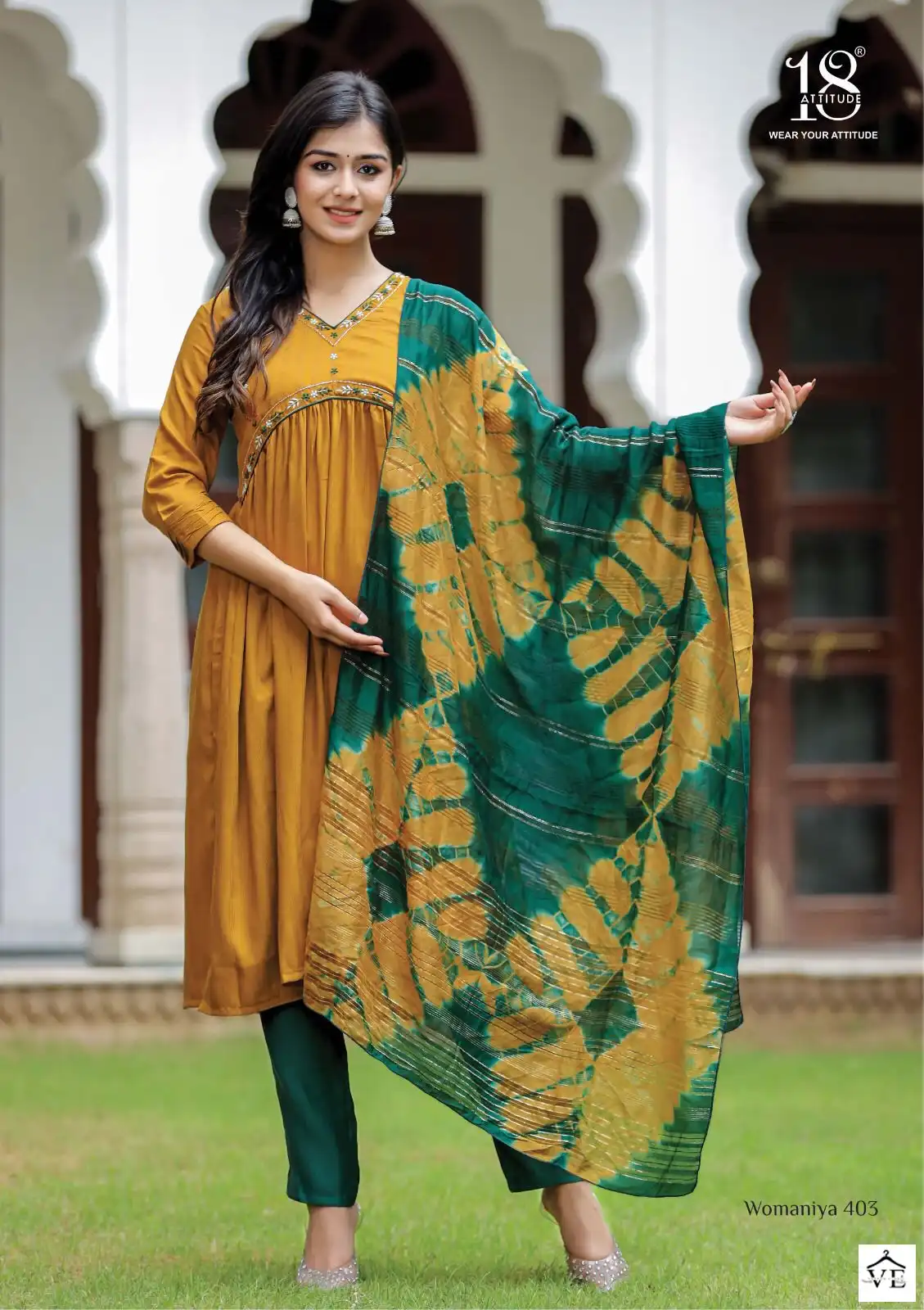 18 Attitude Womaniya Vol 4 Chinon Wholesale Readymade Suits Catalog — Wholesale Salwar Suits, MPA wholesale from Surat - Gallery Image 2