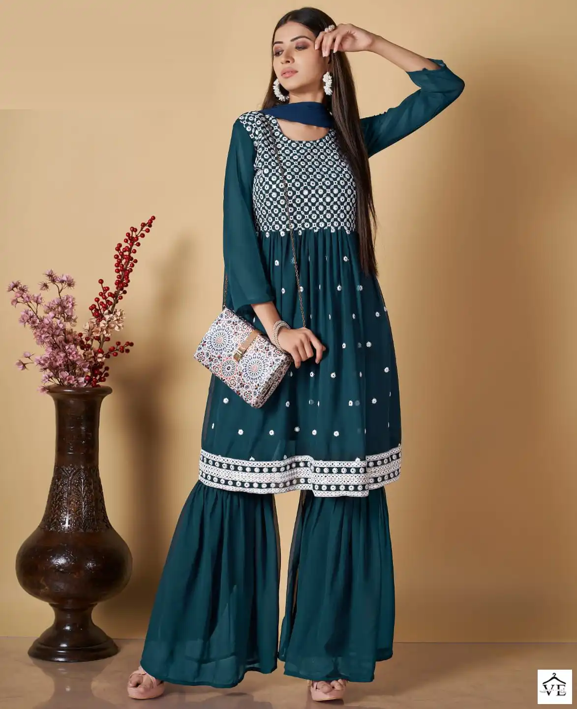 Mrudangi Yuvika Cambric Cotton Wholesale Readymade Suits Catalog — Wholesale Salwar Suits, MPA wholesale from Surat — view 1