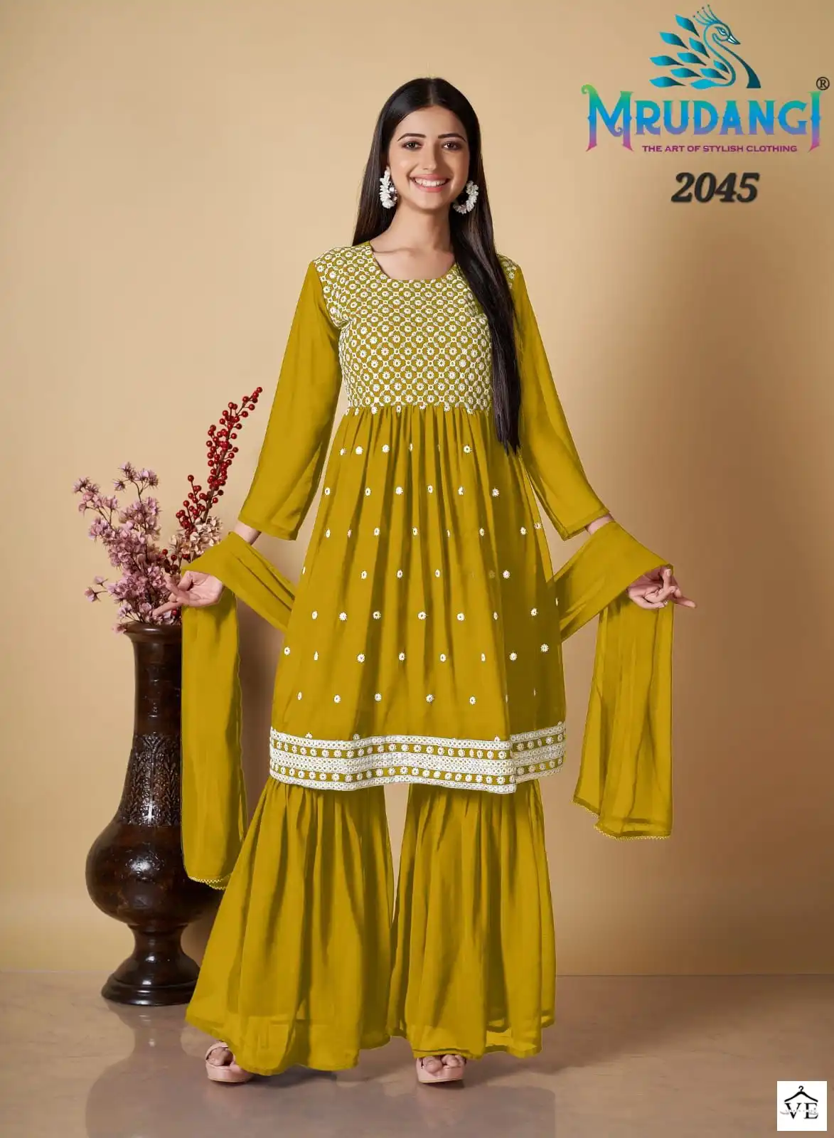 Mrudangi Yuvika Cambric Cotton Wholesale Readymade Suits Catalog — Wholesale Salwar Suits, MPA wholesale from Surat - Gallery Image 2