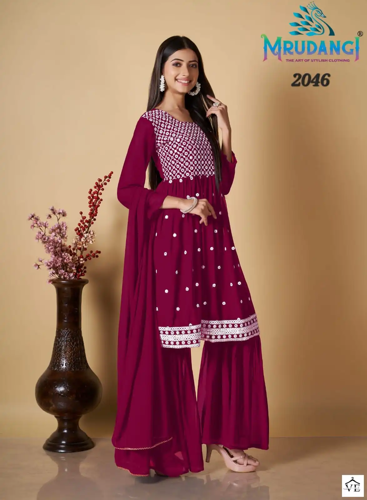 Mrudangi Yuvika Cambric Cotton Wholesale Readymade Suits Catalog — Wholesale Salwar Suits, MPA wholesale from Surat - Gallery Image 3