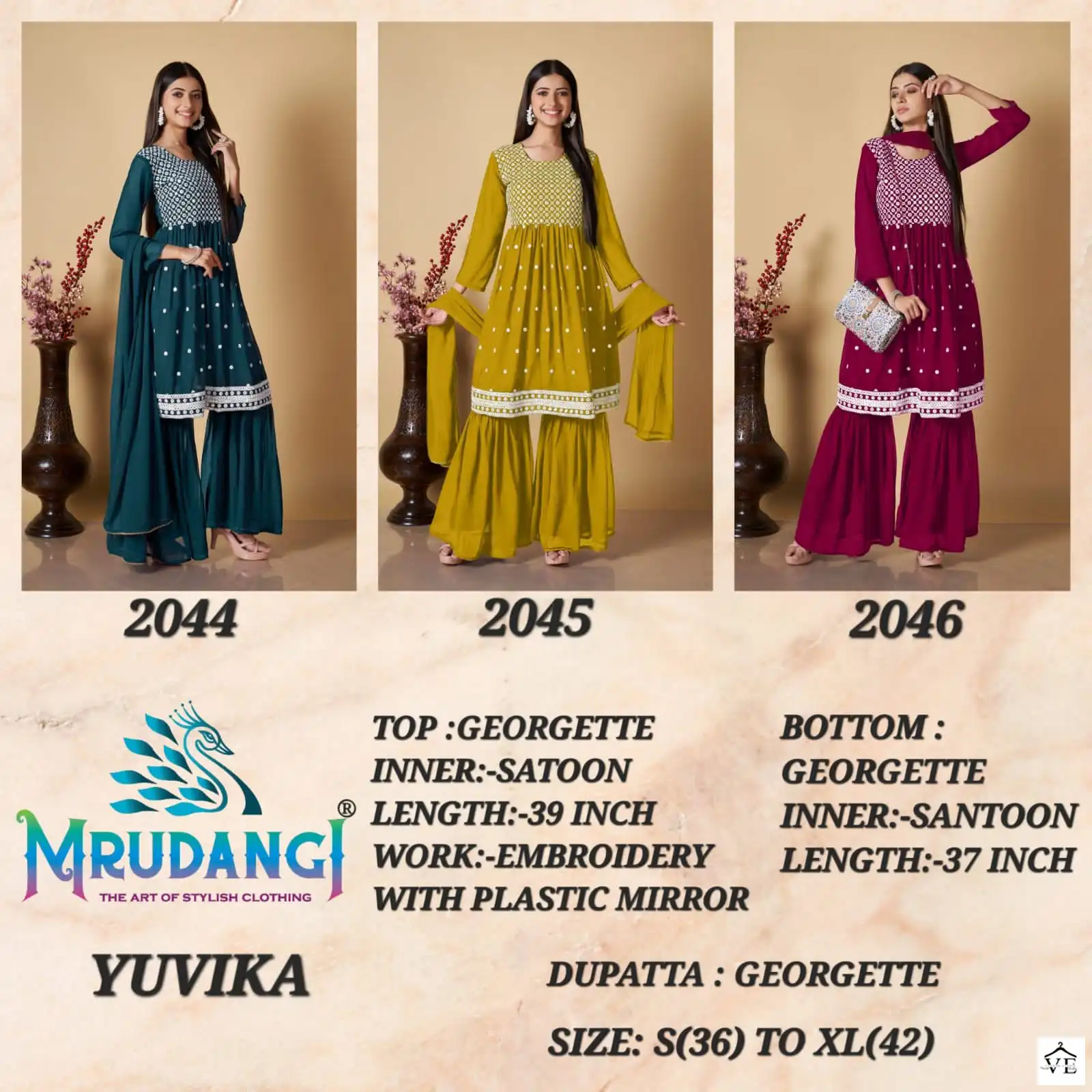 Mrudangi Yuvika Cambric Cotton Wholesale Readymade Suits Catalog — Wholesale Salwar Suits, MPA wholesale from Surat — view 4