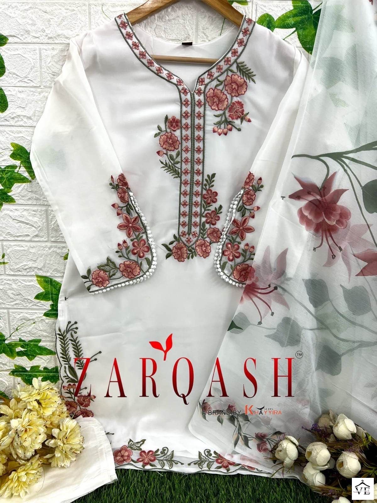 Zarqash Z 135 Faux Georgette Wholesale Readymade Suit Catalog — Wholesale Salwar Suits, MPA wholesale from Surat - Gallery Image 8