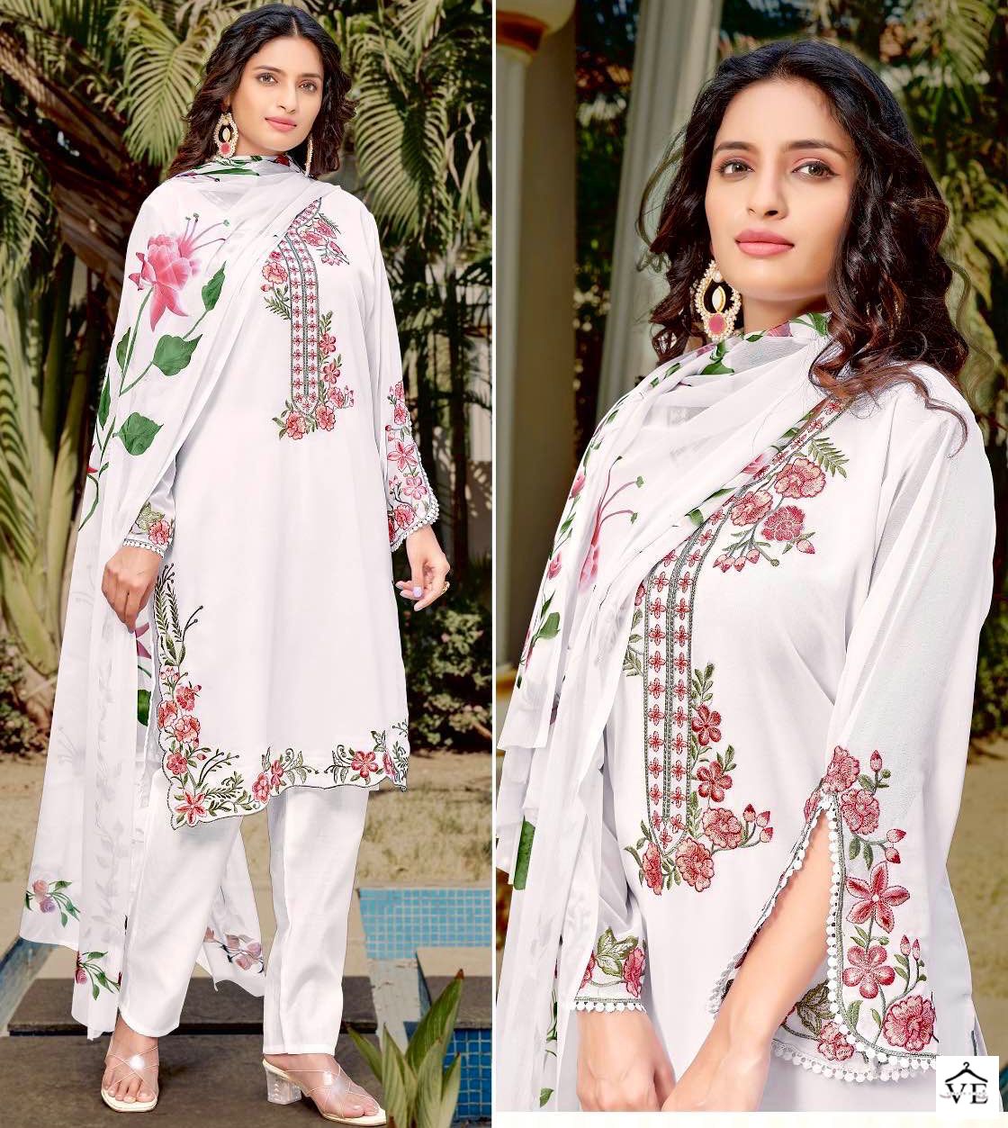 Zarqash Z 135 Faux Georgette Wholesale Readymade Suit Catalog — Wholesale Salwar Suits, MPA wholesale from Surat — view 1