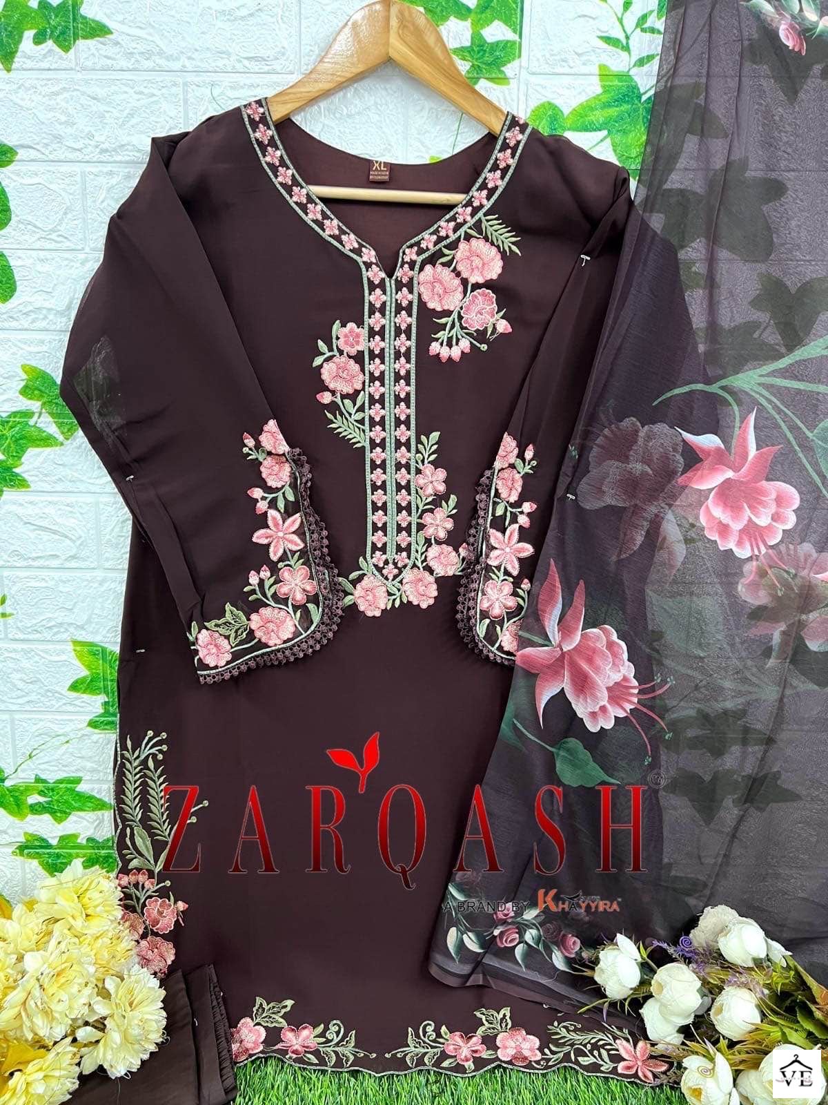 Zarqash Z 135 Faux Georgette Wholesale Readymade Suit Catalog — Wholesale Salwar Suits, MPA wholesale from Surat - Gallery Image 10