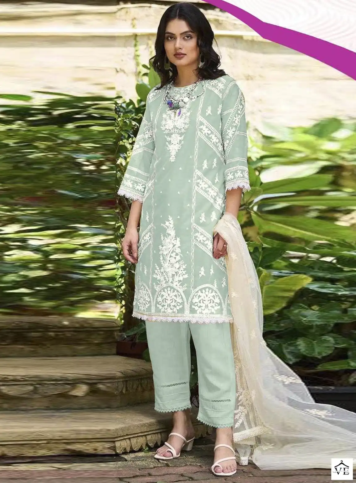 Zarqash Z 149 Georgette Wholesale Pakistani Readymade Salwar Suit Catalog — Wholesale Salwar Suits, MPA wholesale from Surat — view 1