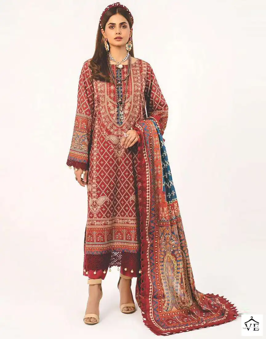 Hala Zafira Vol 3 Lawn Cotton Wholesale Pakistani Salwar Suit Catalog — Wholesale Salwar Suits, MPA wholesale from Surat — view 1