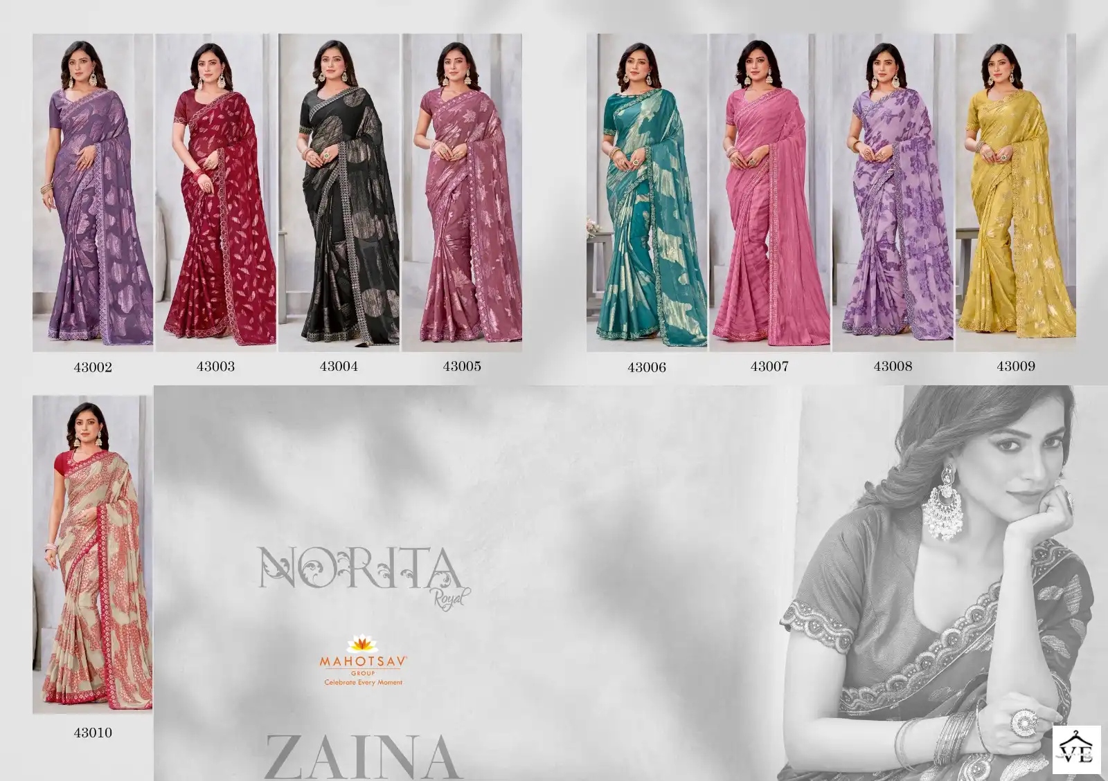 Mahotsav Zaina Georgette Wholesale Designer Saree Catalog — Wholesale Sarees, MPA wholesale from Surat — view 11