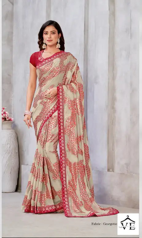 Mahotsav Zaina Georgette Wholesale Designer Saree Catalog — Wholesale Sarees, MPA wholesale from Surat - Gallery Image 6