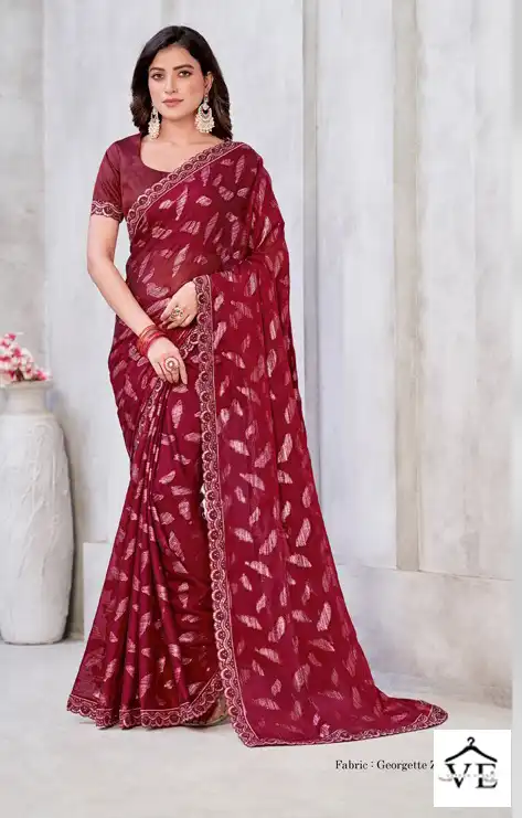 Mahotsav Zaina Georgette Wholesale Designer Saree Catalog — Wholesale Sarees, MPA wholesale from Surat - Gallery Image 9