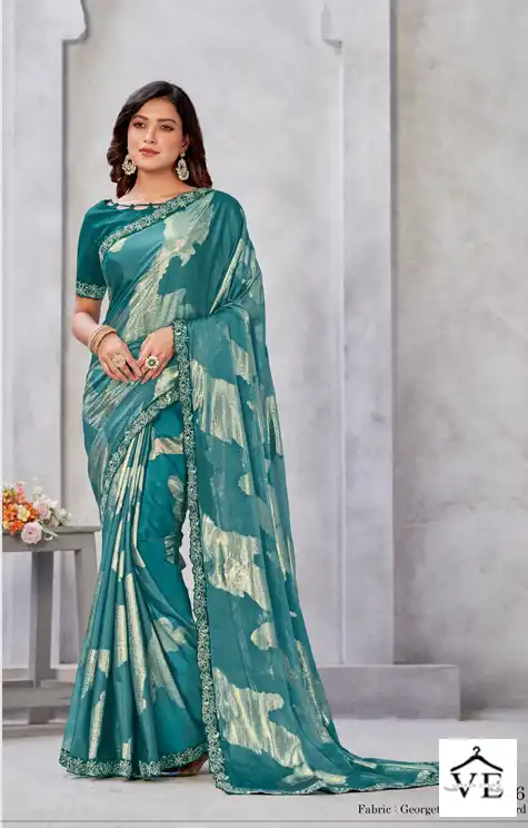 Mahotsav Zaina Georgette Wholesale Designer Saree Catalog — Wholesale Sarees, MPA wholesale from Surat - Gallery Image 10