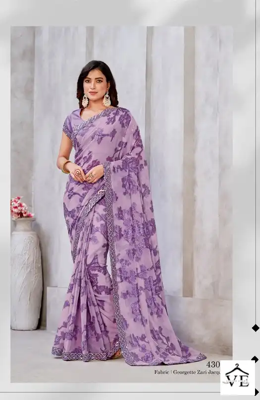 Mahotsav Zaina Georgette Wholesale Designer Saree Catalog — Wholesale Sarees, MPA wholesale from Surat - Gallery Image 2