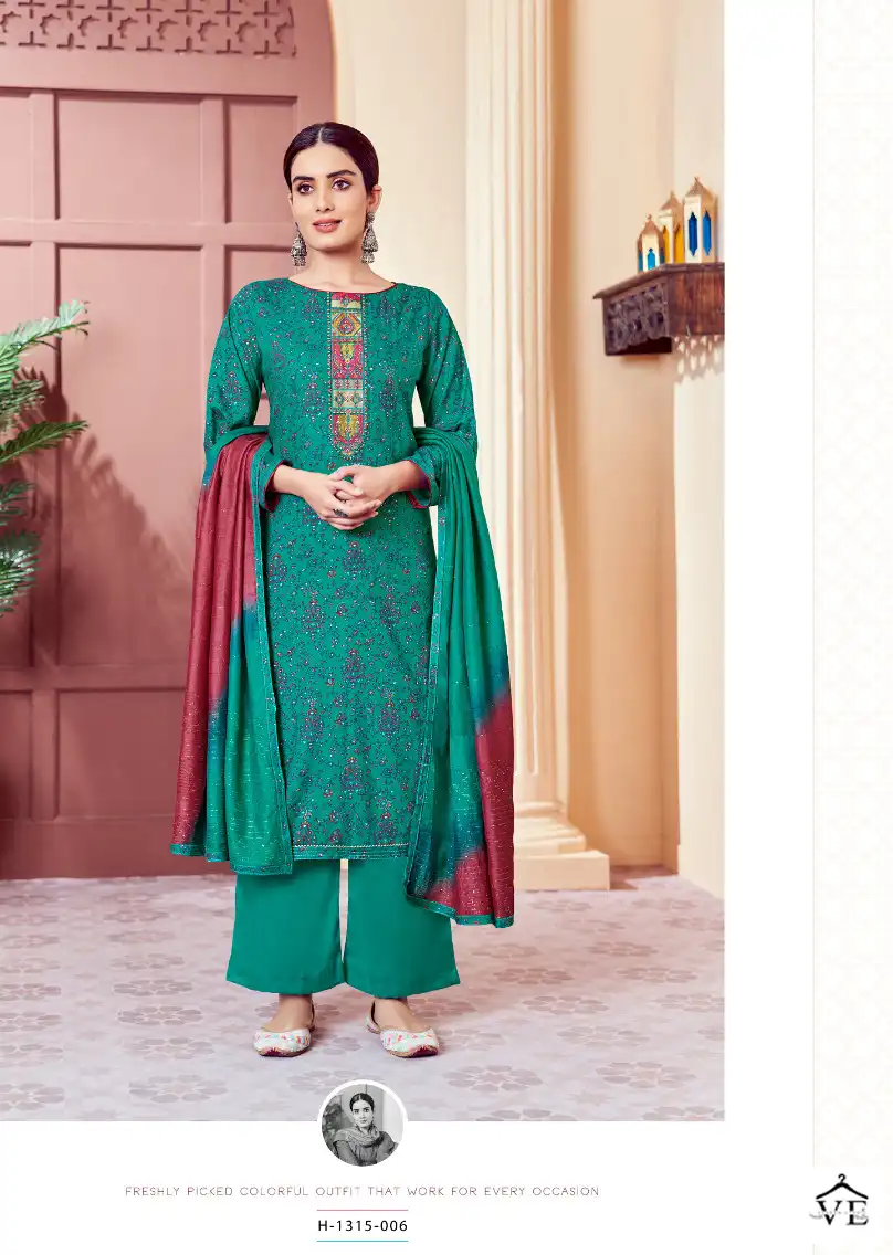Alok Suits Zarina Pure Viscose Rayon Wholesale Salwar Suit Catalog — Wholesale Salwar Suits, MPA wholesale from Surat - Gallery Image 8