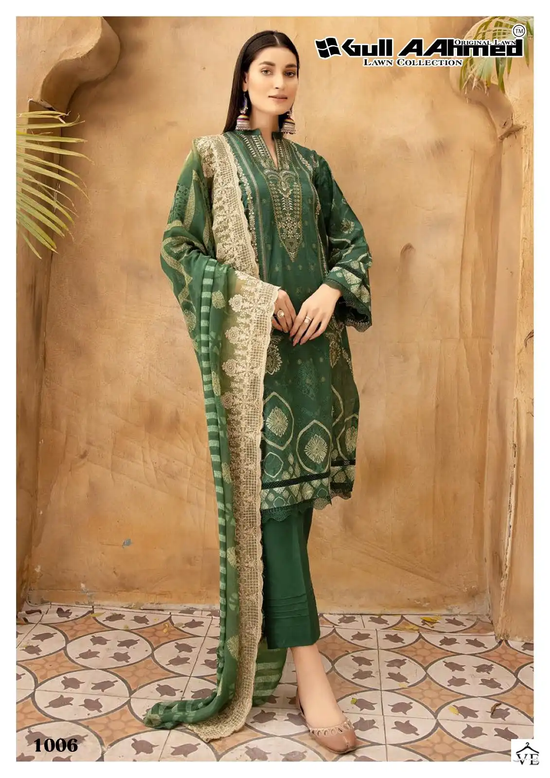 Gull Aahmed Zarqash Embroidered Lawn Collection Lawn Cotton Wholesale Pakistani Salwar Suit Catalog — Wholesale Salwar Suits, MPA wholesale from Surat - Gallery Image 4