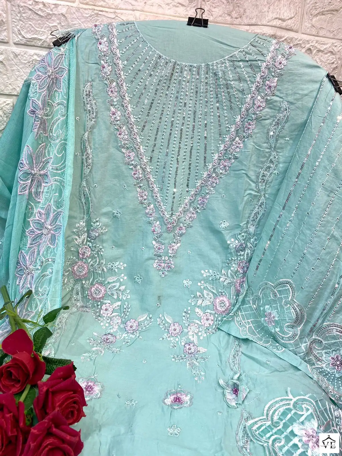 Al Amra ZF Anaya Lawn 68 Cambric Cotton Wholesale Pakistani Salwar Suit — Wholesale Salwar Suits, MPA wholesale from Surat - Gallery Image 4