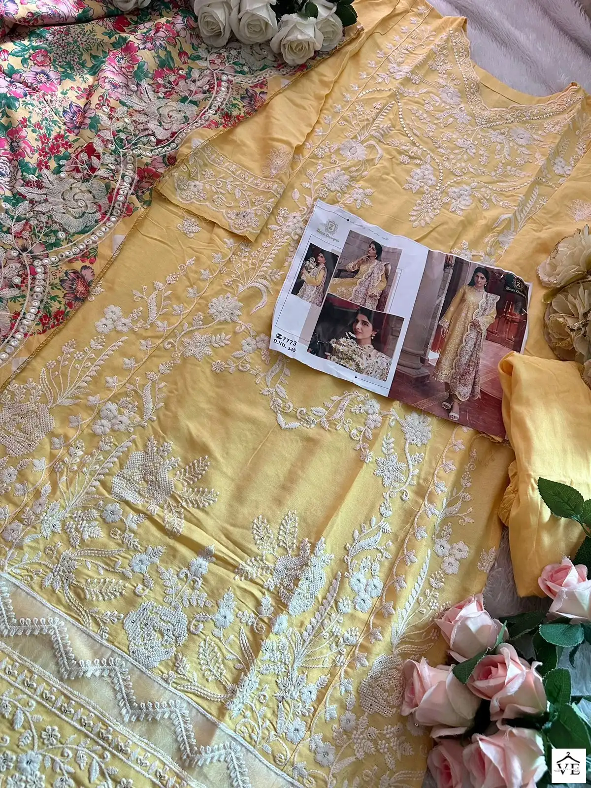 Ziaaz 345 Rayon Wholesale Pakistani Salwar Suit Catalog — Wholesale Salwar Suits, MPA wholesale from Surat - Gallery Image 2