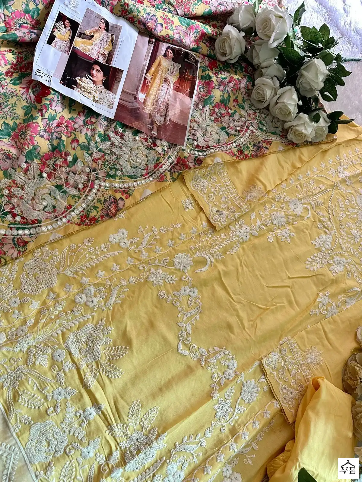 Ziaaz 345 Rayon Wholesale Pakistani Salwar Suit Catalog — Wholesale Salwar Suits, MPA wholesale from Surat - Gallery Image 3
