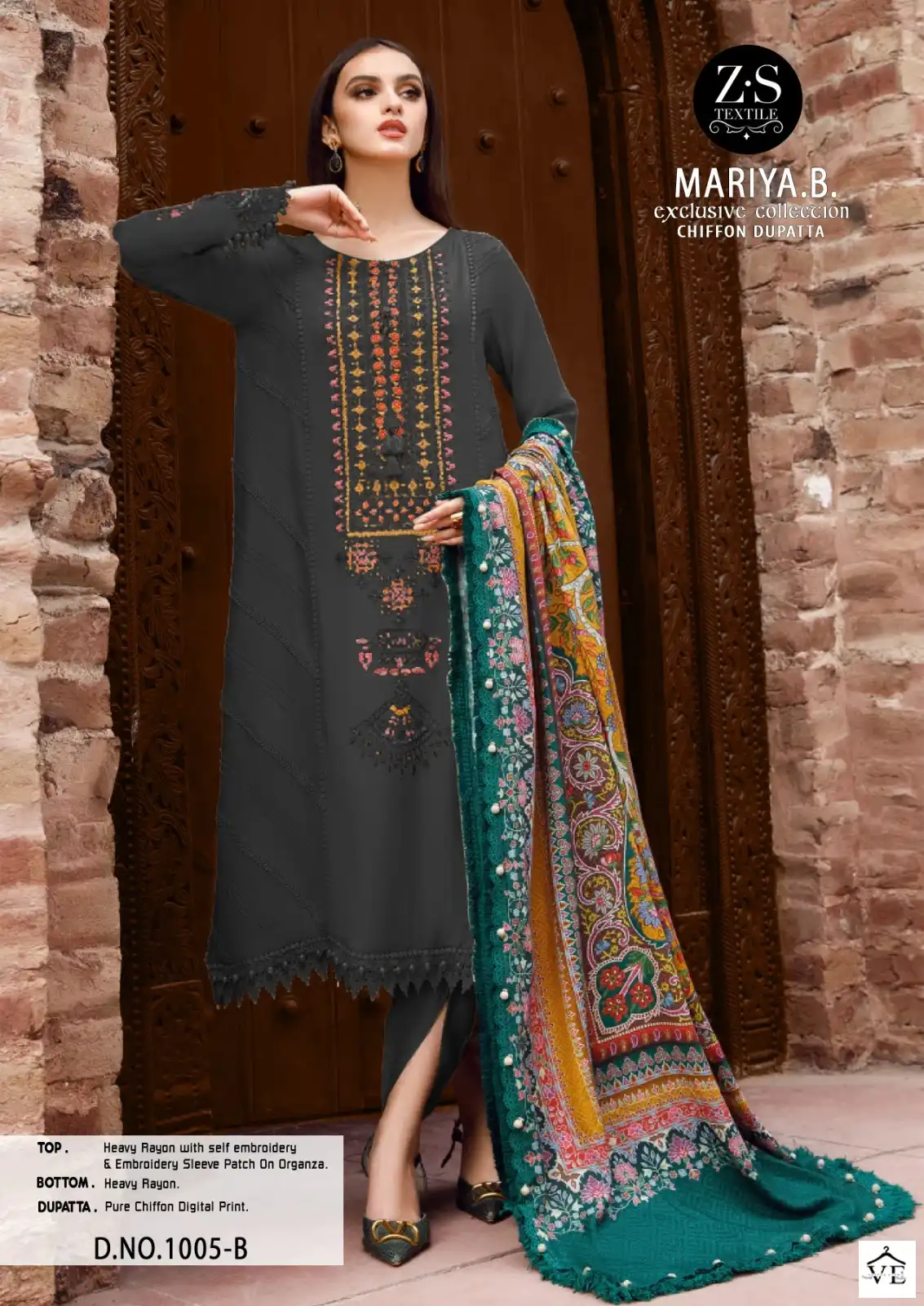 VE Mariya B Exclusive Collection Heavy Rayon Wholesale Paksitani Suits Catalog — Wholesale Salwar Suits, MPA wholesale from Surat - Gallery Image 3