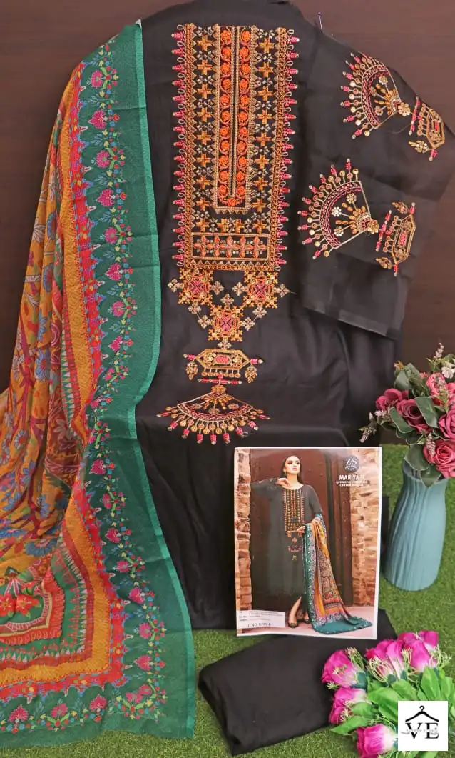 VE Mariya B Exclusive Collection Heavy Rayon Wholesale Paksitani Suits Catalog — Wholesale Salwar Suits, MPA wholesale from Surat - Gallery Image 4
