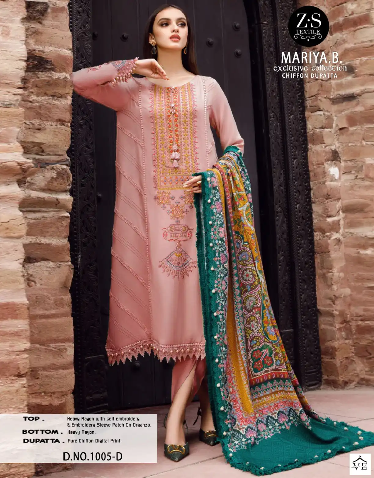 VE Mariya B Exclusive Collection Heavy Rayon Wholesale Paksitani Suits Catalog — Wholesale Salwar Suits, MPA wholesale from Surat — view 1
