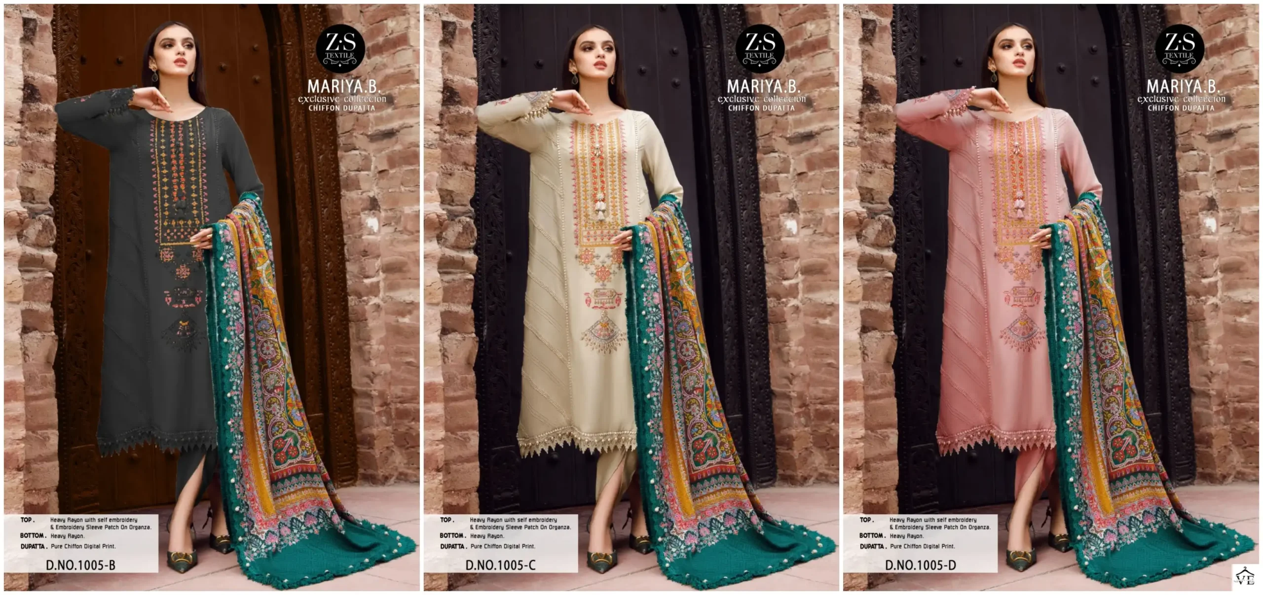 VE Mariya B Exclusive Collection Heavy Rayon Wholesale Paksitani Suits Catalog — Wholesale Salwar Suits, MPA wholesale from Surat — view 7