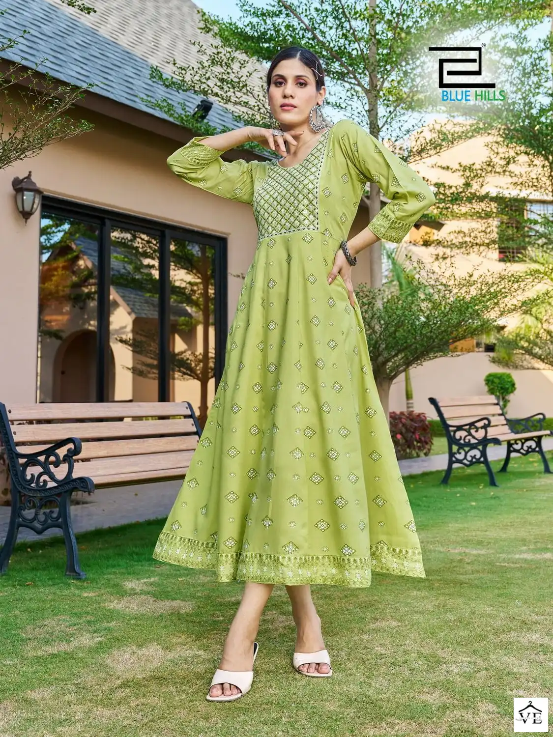 Blue Hills Zest Rayon 14 Kg Wholesale Kurti Catalog — Wholesale Kurtis, MPA wholesale from Surat - Gallery Image 4