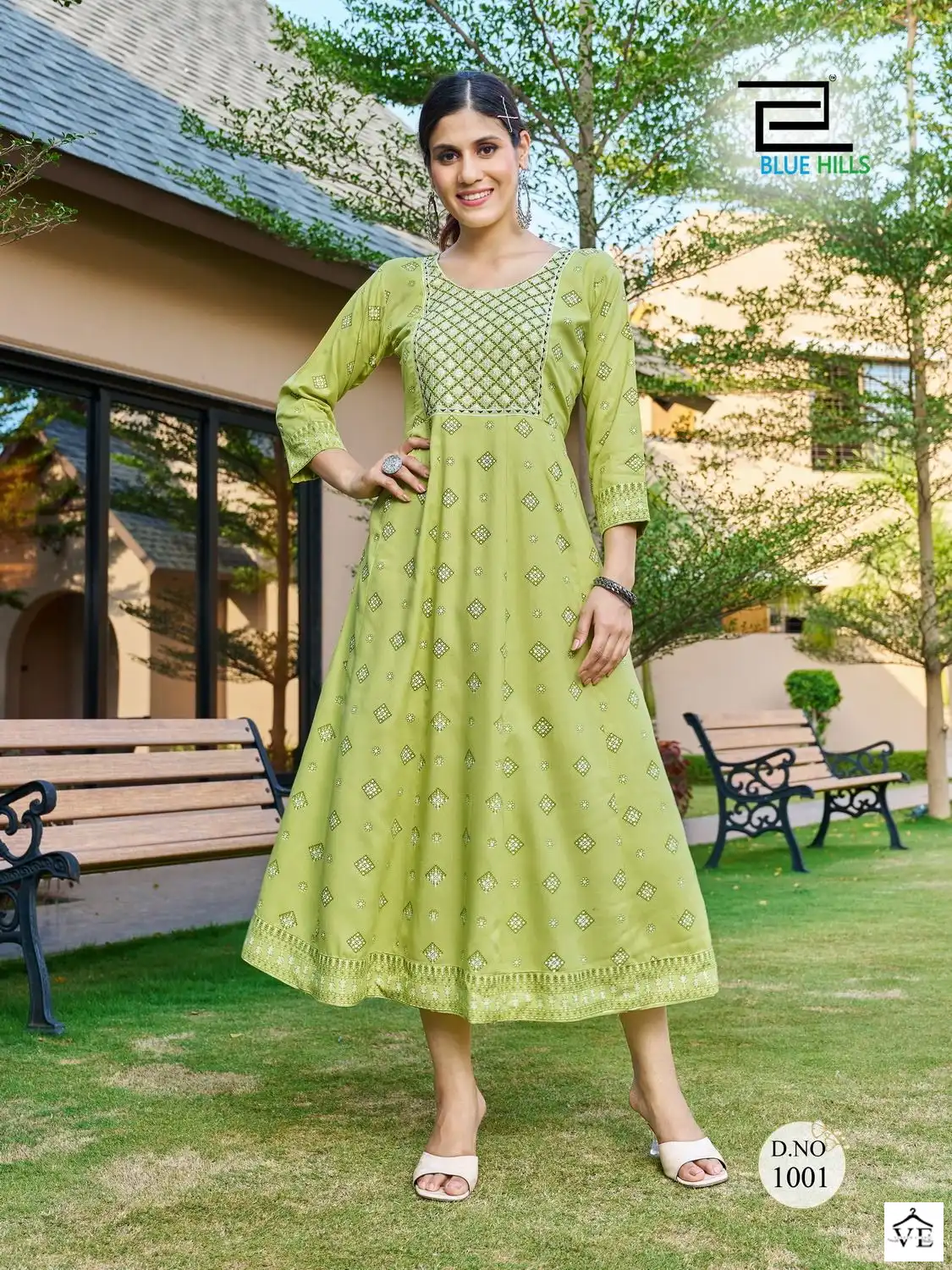 Blue Hills Zest Rayon 14 Kg Wholesale Kurti Catalog — Wholesale Kurtis, MPA wholesale from Surat - Gallery Image 5