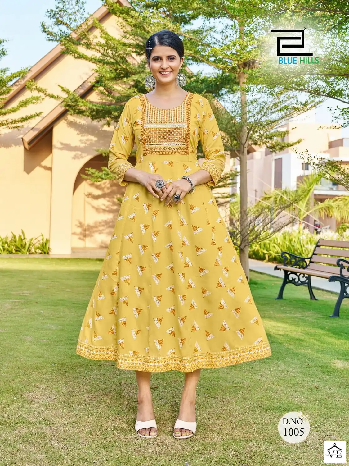 Blue Hills Zest Rayon 14 Kg Wholesale Kurti Catalog — Wholesale Kurtis, MPA wholesale from Surat - Gallery Image 6