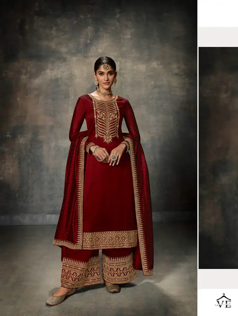 Zisa Arshi Dola Jacquard Wholesale Designer Suits Catalog — Wholesale Salwar Suits, MPA wholesale from Surat - Gallery Image 4