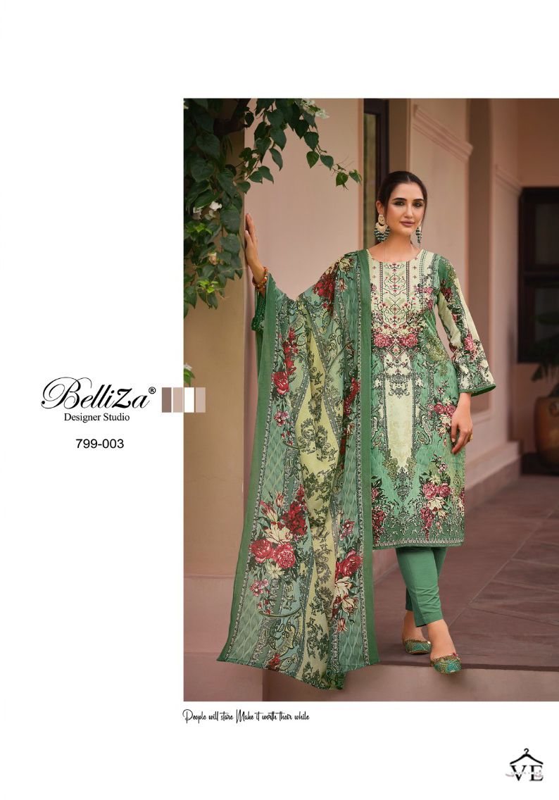 Belliza Naira Vol 11 100% Pure Cotton Wholesale Salwar Suit Catalog — Wholesale Salwar Suits, Belliza Designer wholesale from Surat - Gallery Image 4