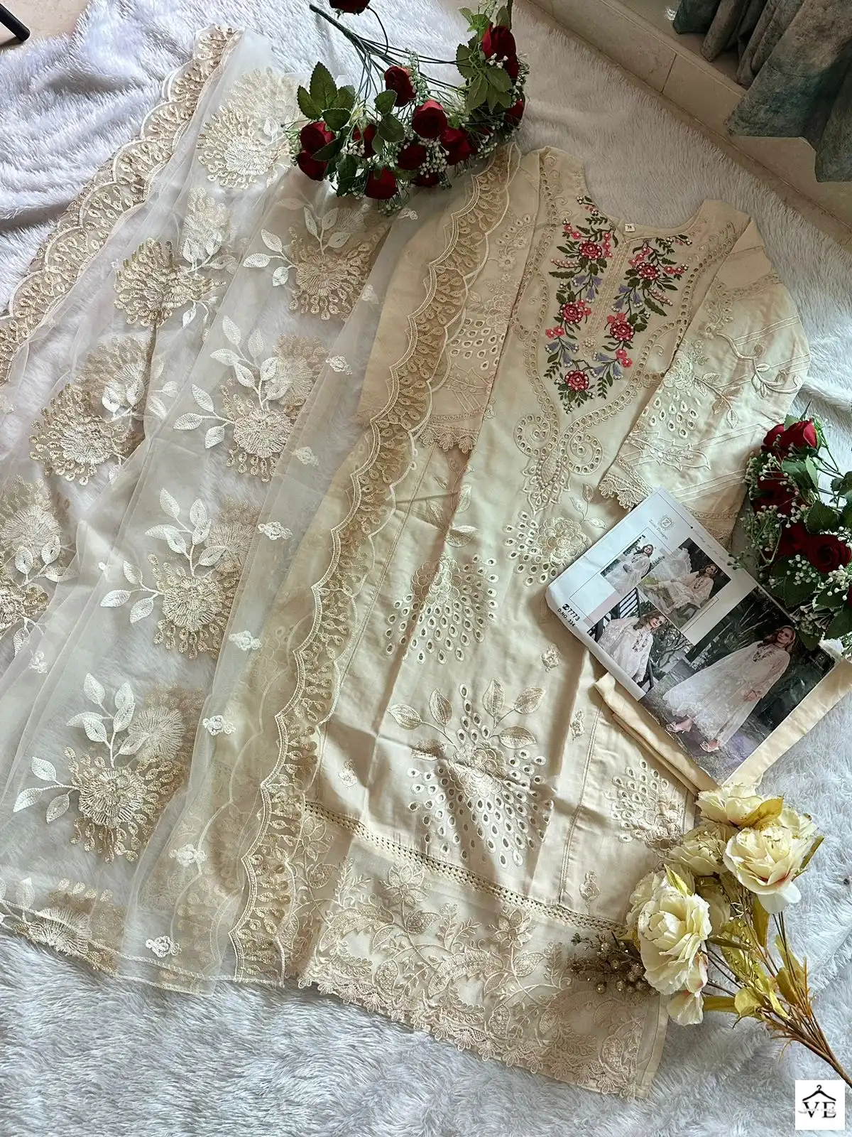 Ziaaz 334 Cotton Wholesale Pakistani Suit — Wholesale Salwar Suits, MPA wholesale from Surat - Gallery Image 2