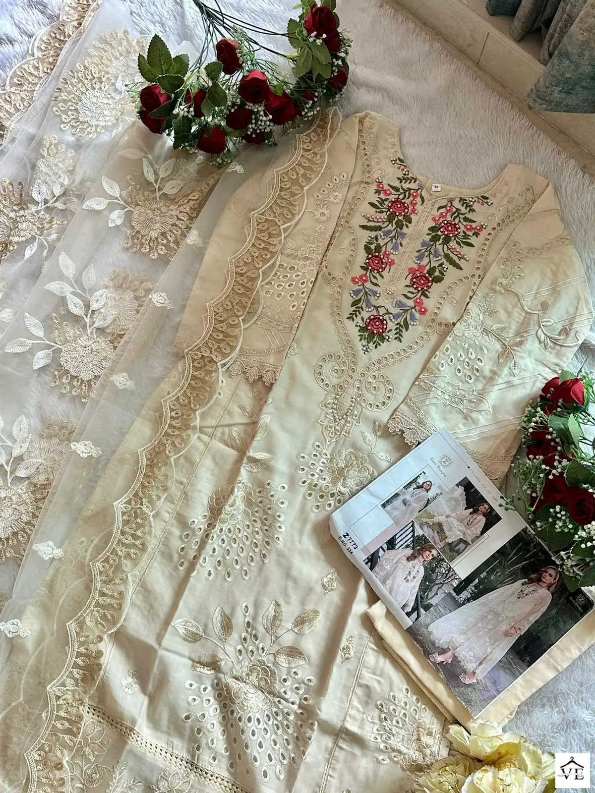 Ziaaz 334 Cotton Wholesale Pakistani Suit — Wholesale Salwar Suits, MPA wholesale from Surat - Gallery Image 4